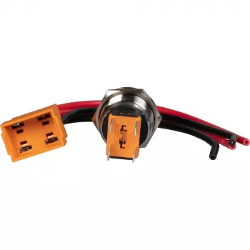 JOY-IT Button22C-02 stikalna tipka z aretacijo, rdeča, 240 V AC, 15 A, IP67, IK10, vgradnja v ploščo