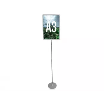LMG PLSTA3-SI stojalo za plakate Exclusive A3 srebrno