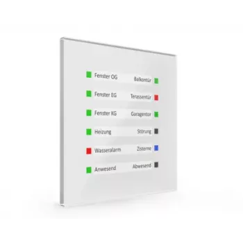 MDT SCN-GLED1W.01 KNX steklen LED prikaz, bel