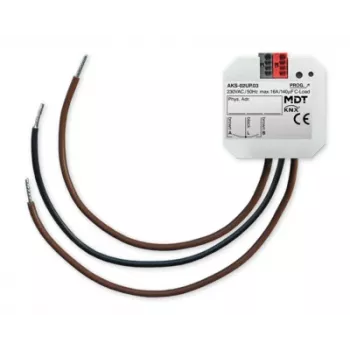 MDT stikalni aktuator 2-kratni podometni, 16 A, 230 V AC, C-Load, standard, KNX AKS-02UP.03