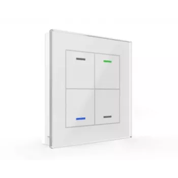 MDT BE-GTL4TW.01 steklena tipka II Light 4-tipke bela