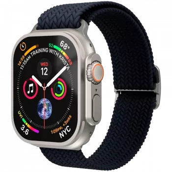 VONMÄHLEN tkani loop za Apple Watch 44/45/49mm, navy