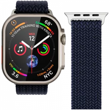 VONMÄHLEN tkani loop za Apple Watch 44/45/49mm, navy
