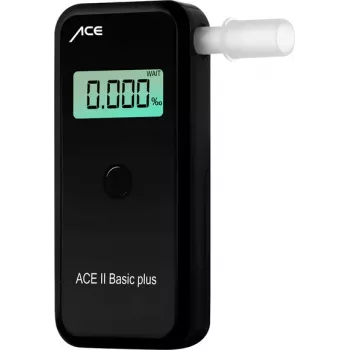 ACE OF SWEDEN ACE alkotest II merilnik alkohola v izdihanem zraku z elektrokemičnim senzorjem, 4 ‰ BAC, LCD zaslon