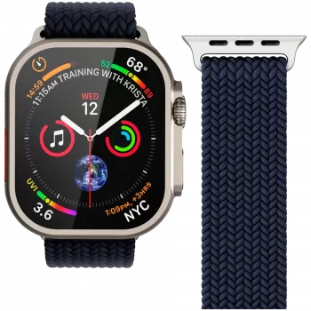 VONMÄHLEN tkani Loop za Apple Watch 40/41/42mm, mornarska