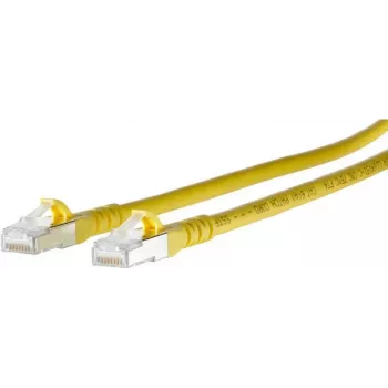 METZ CONNECT 1308450377-E Cat6a S/FTP patch kabel, rumen, 0,3 m