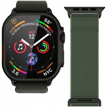 VONMÄHLEN Classic Nylon Loop 44/45/49mm ena velikost olivno črna