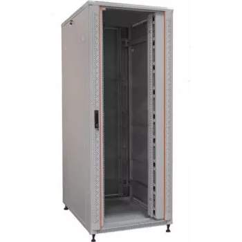 IT-BUDGET 19-palčni strežniški rack SRK 42U, 800x1000 mm, steklena/jeklena vrata, kabelski kanali, sestavljen, svetlo siva (99ITB19SRK42810GGNM)