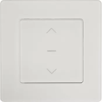 Pametno stikalo za rolete na dotik Wi-Fi PowerRay PR-SCS-01, steklen okvir, belo