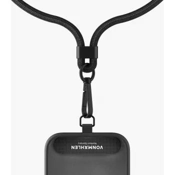 VONMAEHLEN Infinity Go univerzalna verižica za telefon črna – nastavljiva do 150 cm