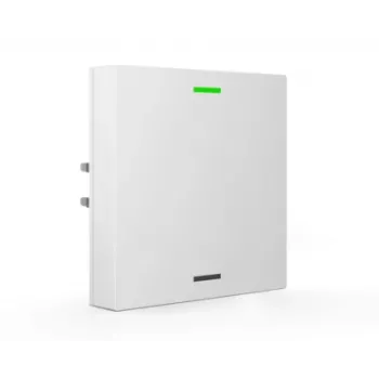 MDT BE-TAL63T1.01 KNX steklena tipka 1-kratna z RGB-W statusno LED, temperaturnim in svetlobnim senzorjem, Studio White Glossy Neutral
