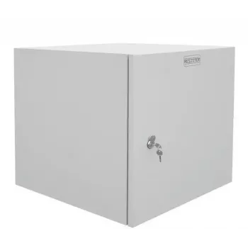 IT-BUDGET 19-palčna stenska omrežna omarica Easy - jeklena vrata - 12U - Š 600 x G 600 mm - jeklena pločevina - svetlo siva (90RR19CWV1266MG)