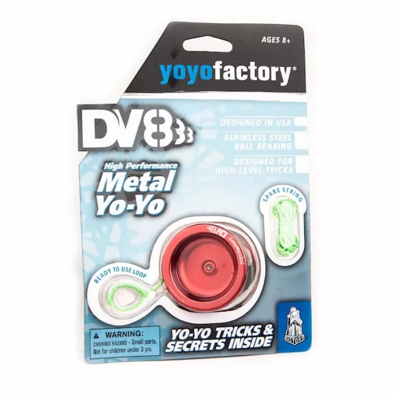 YoYoFactory DV888 kovinski jojo rdeč