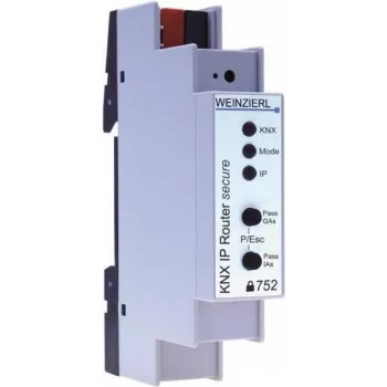 Weinzierl KNX IP usmerjevalnik 752 secure, KNX IP usmerjevalnik/IP vmesnik, 1 TE, 18 mm, 5249