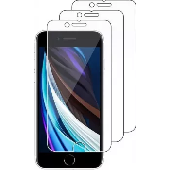 JETech zaščita zaslona iz kaljenega stekla za iPhone SE 3/2 (2022/2020) 4,7 inch – paket 3 kosov, 9H, 2.5D, združljivo z ovitki
