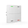 MDT BE-TAL63T4.01 KNX steklena tipka 4-kratna z RGBW statusnimi LED, temperaturnim, približevalnim in svetlobnim senzorjem, Studio White Glossy