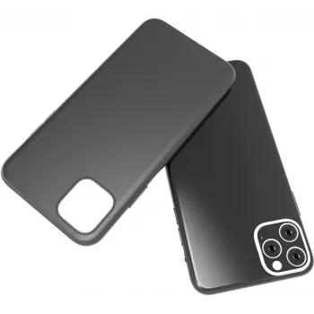 CYOO Premium ovitek za Apple iPhone 11 Pro, črn, tekoči silikonski trdi ovitek (CY121023)