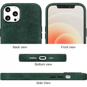CYOO Alcantara ovitek za Apple iPhone 13 Pro Max – črn CY122561