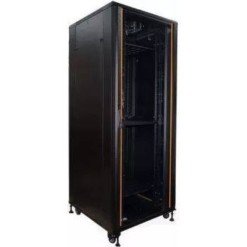 IT-BUDGET 19-palčni strežniški rack SRK 42U 800x1000 mm steklena/jeklena vrata črna predmontiran