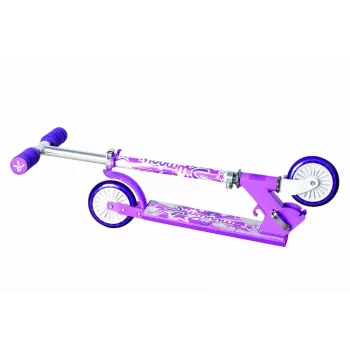 MUUWMI KiddyScooter Racing 3-kolesni otroški skiro, roza
