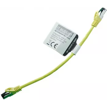 IT-BUDGET Cat.8.1 S/FTP patch kabel, 0,25 m, rumen, 40 Gbps, polno baker, LSZH, PoE+ 90ITBFLEX81PK025Y