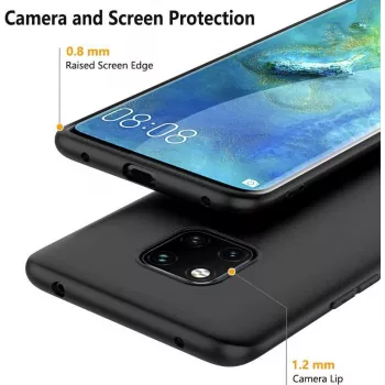 CYOO Premium Liquid Silikon ovitek za Huawei Mate 20 Pro - črn