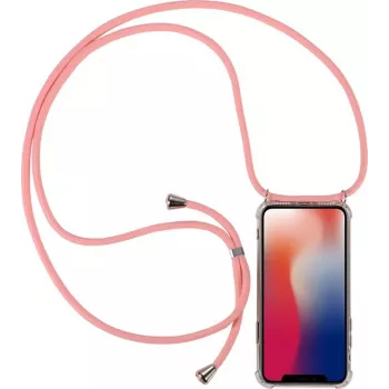 CYOO ovitek Necklace Case+ z verižico za telefon za Huawei Mate 20 – roza silikon (CY121039)