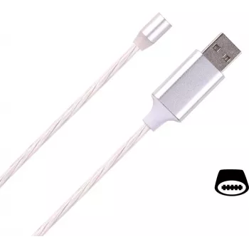 CYOO Flow Light magnetni kabel USB Type-C 1m bel LED polnilni kabel za sinhronizacijo podatkov CY121476
