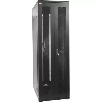 IT-BUDGET 19-palčno strežniško ohišje SRK komplet 38U 800x1000 mm perforirana dvojna vrata, 4 aktivni ventilatorji, PDU, police, predmontirano, črno 99ITB19SRK38810DTSM