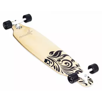 MUUWMI AU 559 longboard rolka, 8-kratna javorova deska, ABEC 7 kroglični ležaji, 70mm kolesa, les