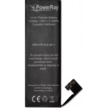 PowerRay baterija PR-616-0611 za iPhone 5, 1440 mAh, Bulk
