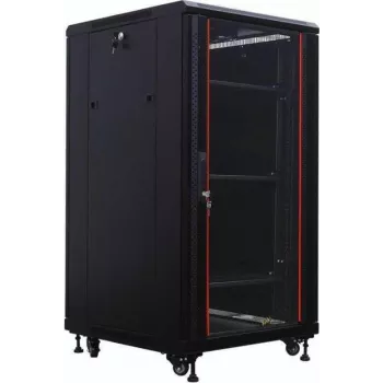 IT-BUDGET 19-palčna strežniška omara SRK 27U 600x1000 mm Flatpack črna 90ITB19SRK27610GSN