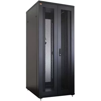 IT-BUDGET 19-palčni strežniški rack SRK - 42U - 800x1000 mm - perforirana dvojna vrata spredaj in zadaj - kabelski kanali - sestavljen - črn 99ITB19SRK42810DTSNM