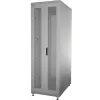 IT-BUDGET 19-palčni strežniški rack SRK - 42U - 600x1000 mm - perforirana dvojna vrata spredaj in zadaj - predmontiran - svetlo siva (99ITB19SRK42610DTGNM)