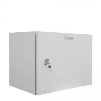 IT-BUDGET 19-palčna stenska omara za omrežje Easy, 9U, 600x400mm, jeklena vrata, svetlo siva 90RR19CWV964MG