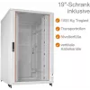 IT-BUDGET 19-palčni strežniški rack SRK 27U 800x1000 mm svetlo siv s steklenimi/polnimi vrati Flatpack 90ITB19SRK27810GGN