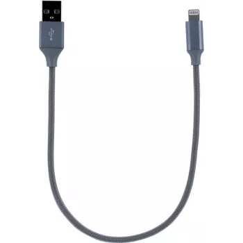 CYOO Lightning polnilni in podatkovni kabel 30cm srebrn