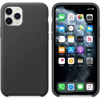 CYOO trdi ovitek v videzu Alcantara za iPhone 11 Pro – črn CY121183