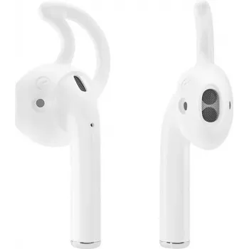 Športni silikonski nastavki za ušesa CYOO za Apple AirPods - beli (CY121414)