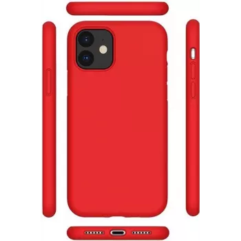 CYOO Premium ovitek iz tekočega silikona za iPhone 12 Pro Max 6,7 palca – rdeč (CY121880)