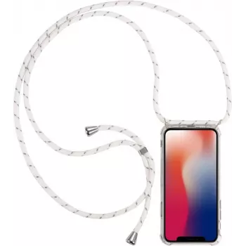 CYOO ovitek z ovratno vrvico za iPhone 12 mini (5,4 palca) – bel silikon CY122105