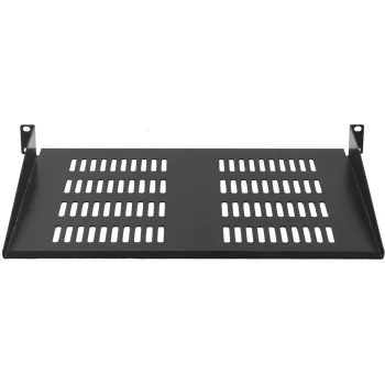 Rockstable RS19-FH18 19 inch 1U fiksno dno globina 400mm nosilnost 25kg črna