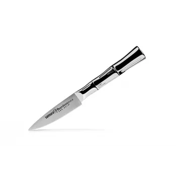Samura Harakiri nož za lupljenje 80 mm AUS-8 nerjavno jeklo črn