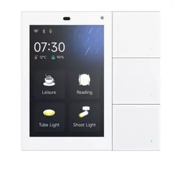 GVS zaslon na dotik S3 KNX sobni krmilnik z interkomom in strežnikom aplikacij, bel 503051170