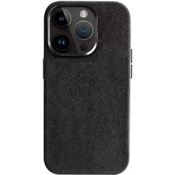 CYOO ovitek Alcantara za iPhone 15 Pro črn (CY123274)