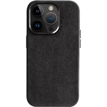 CYOO ovitek Alcantara za iPhone 16 Pro – črn CY123617