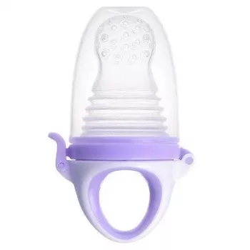 Kidsme Food Feeder Plus pripomoček za hranjenje dojenčkov od 6 mesecev, sivka