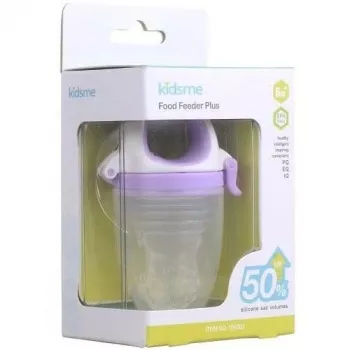 Kidsme Food Feeder Plus pripomoček za hranjenje dojenčkov od 6 mesecev, sivka