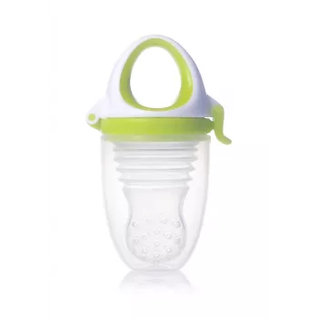 Kidsme Food Feeder Plus pripomoček za otroško hrano od 6 mesecev, limeta