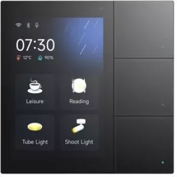 GVS touchpanel S3 10,1 palčni KNX touchpanel z domofonom in strežnikom aplikacij črn 503051163